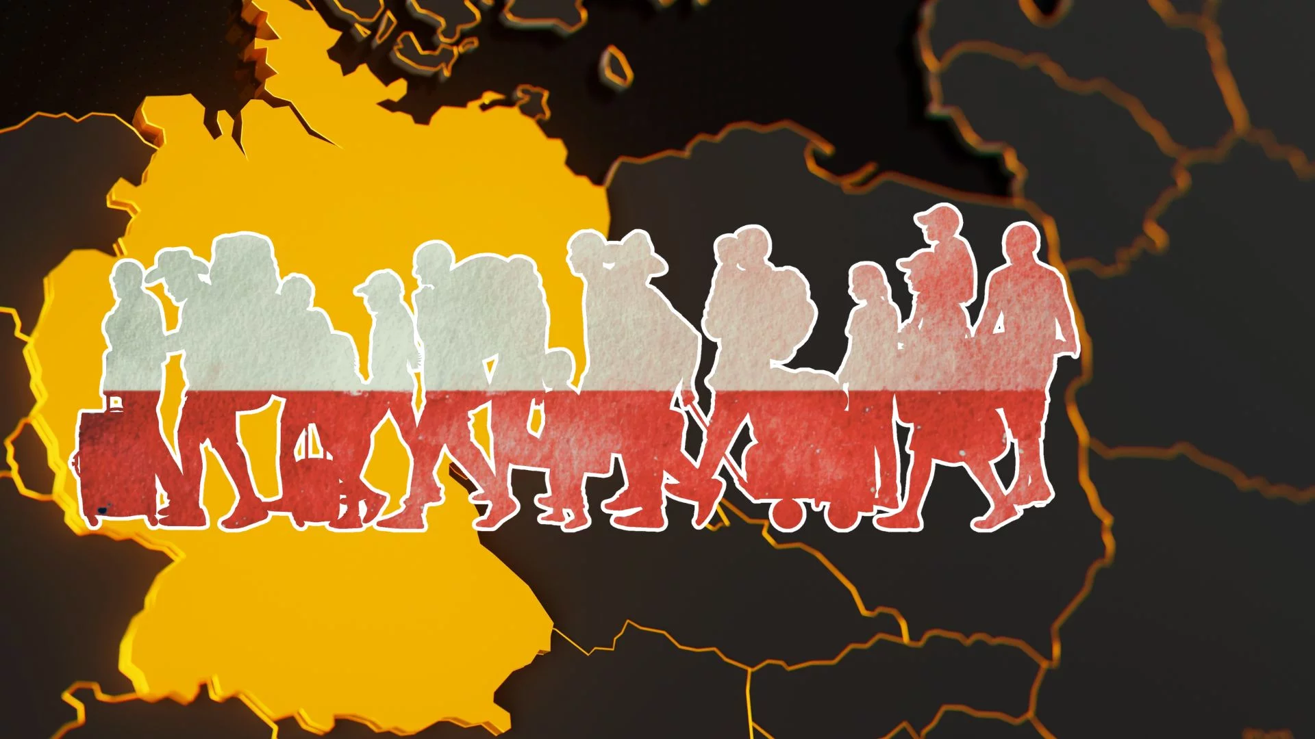 Imigranci z Polski do Niemiec.