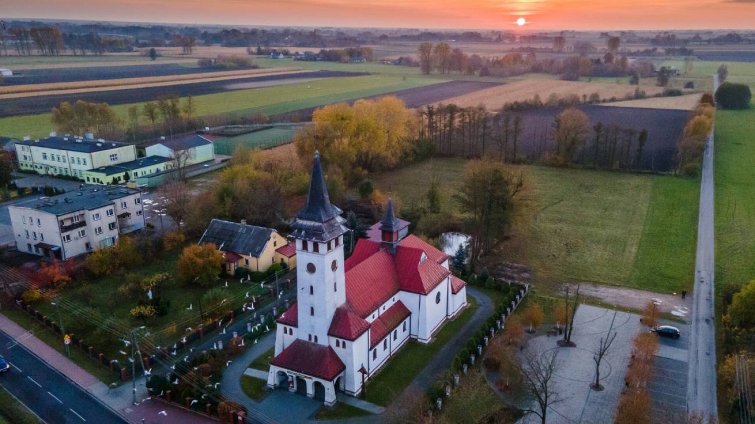 Kościół w gminie Baranów, tereny przeznaczone pod budowę CPK