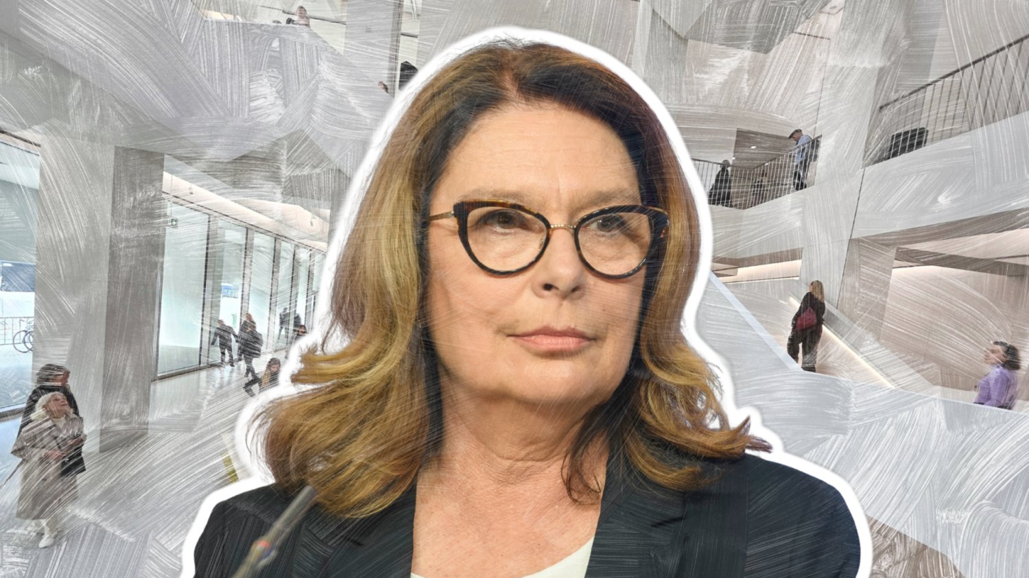 Pracodawcy RP ruszają z Platformą Kultury. Sztuka trafia pod skrzydła biznesu. Kidawa-Błońska. W tle wnętrze Muzeum Sztuki Nowoczesnej w Warszawie