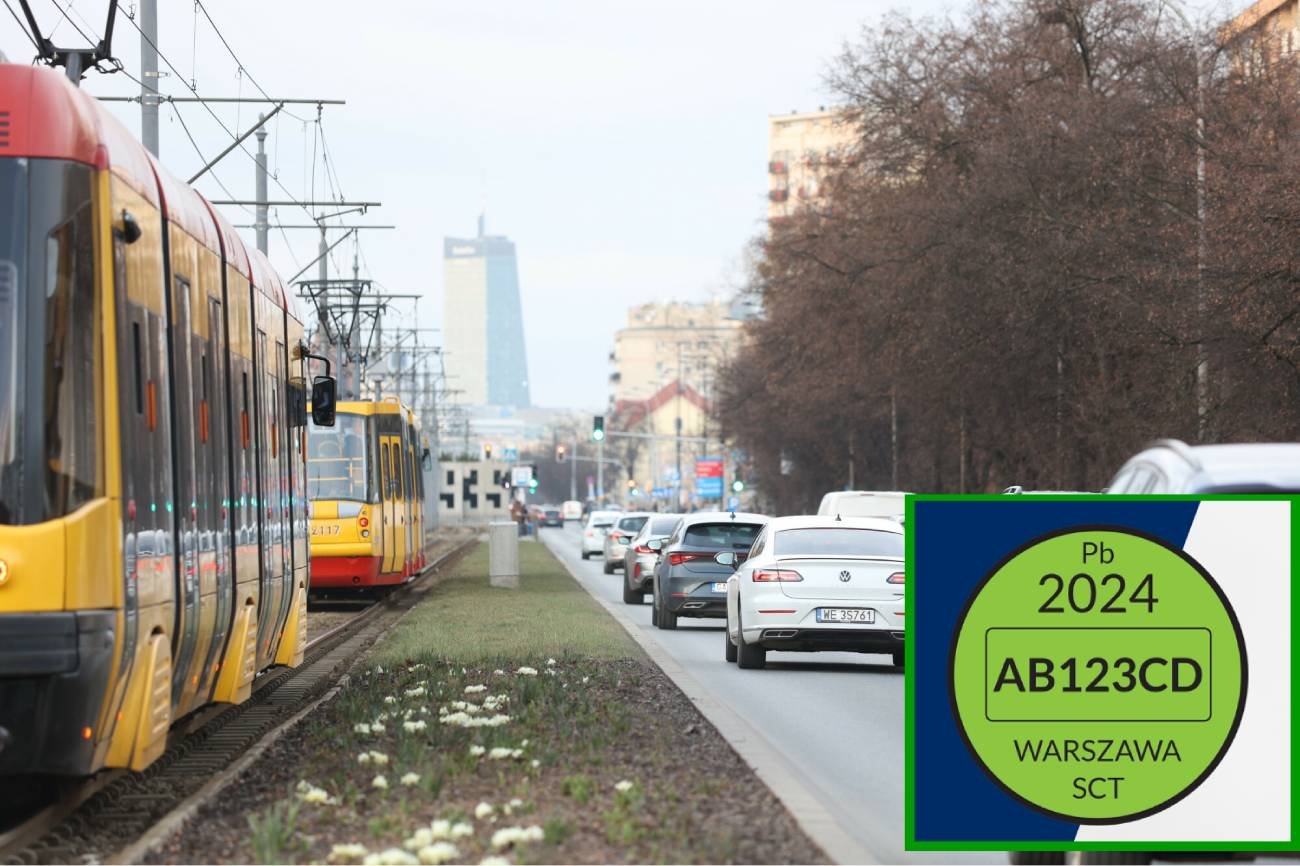 Nowy wzór naklejki dla samochodów upoważnionych do wjazdu do SCT.