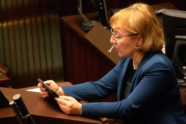 Posłanka Barbara Bubula.