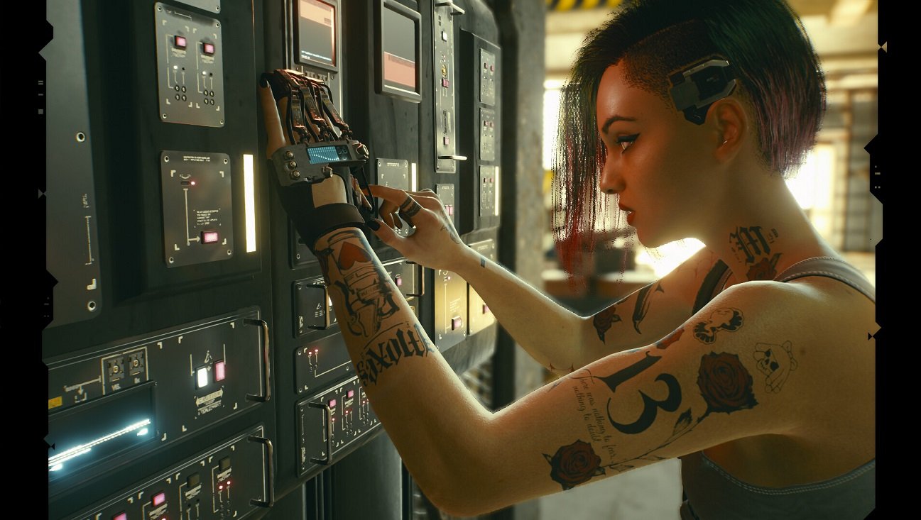 Screen z gry Cyberpunk 2077.