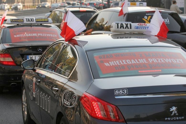 Taksówkarze są niezadowoleni z powodu projektu lex Uber, nad którym dziś będzie pracował Senat.