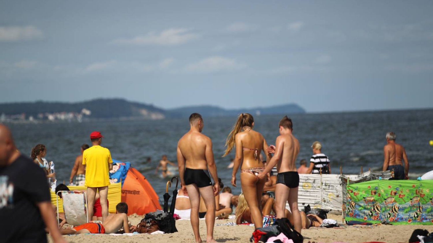 Plaża nad Bałtykiem.
