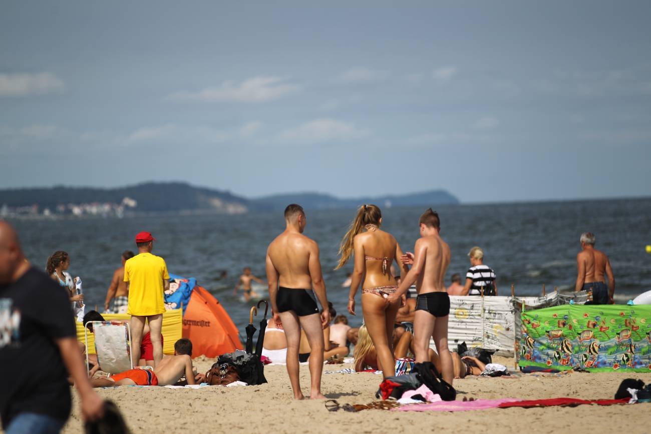 Plaża nad Bałtykiem.