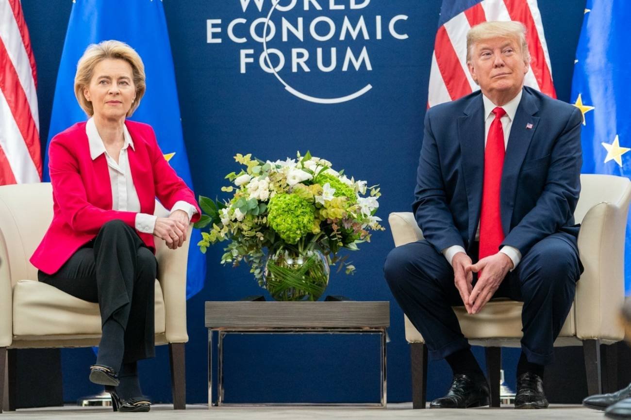 Ursula Von der Leyen i Donald Trump.