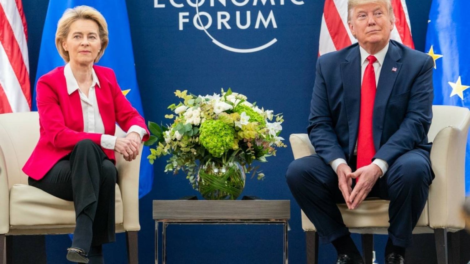 Ursula Von der Leyen i Donald Trump.