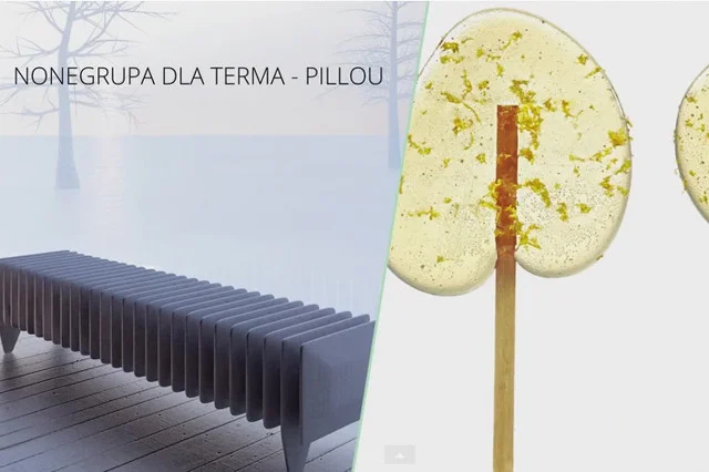 Pillou - grzejnik/radiator vs. lizaki o smaku herbaty z cytryną
