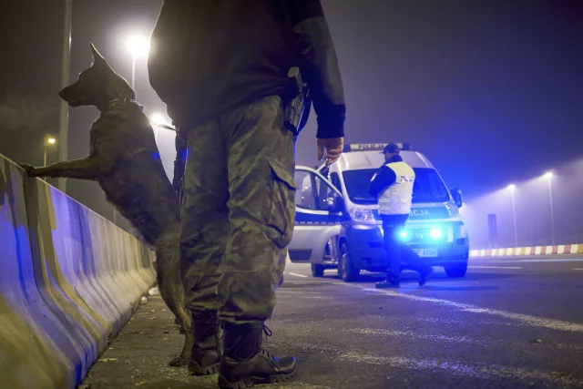 Policyjna akcja na autostradzie A1