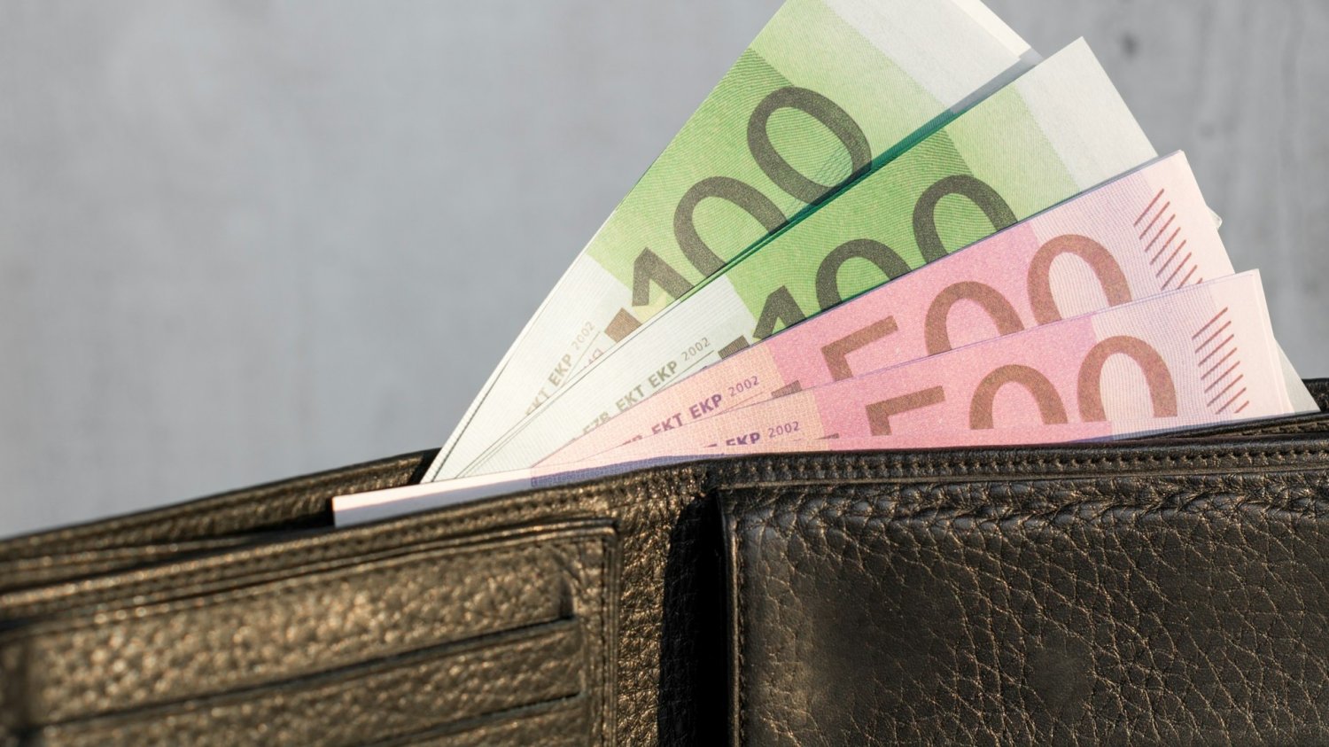 Portfel z banknotami euro w środku. Niemcy mają dość, że zasiłki trafiają do oszustów.