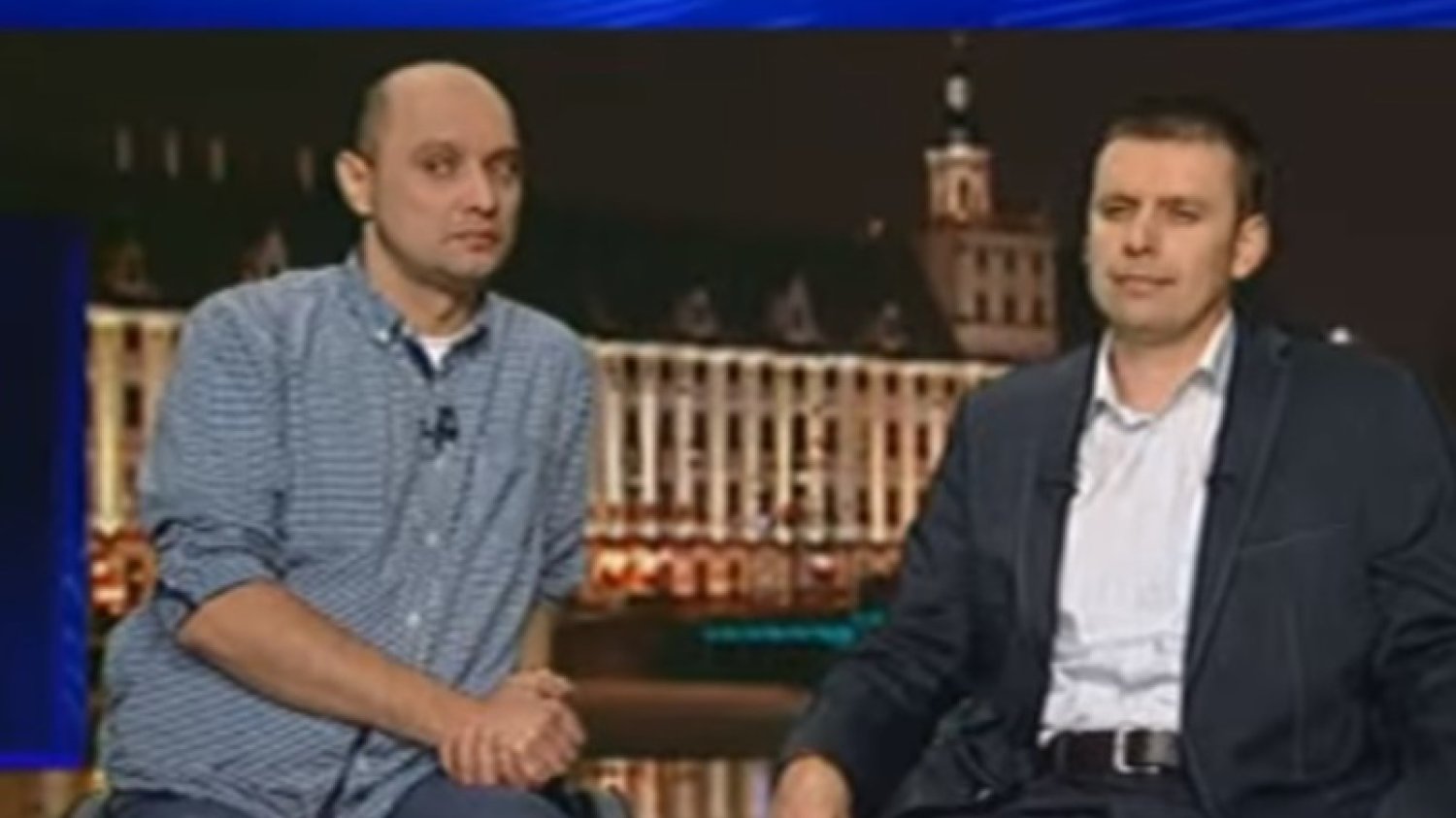 Od lewej Dariusz Fidyka, który miał przerwany rdzeń kręgowy i stanął na własne nogi, a obok niego dr Paweł Tabakow, sprawca tego medycznego cudu.