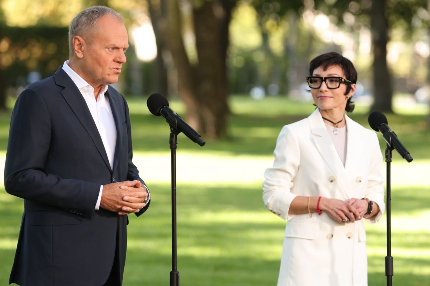 Donald Tusk, Barbara Mróz-Gorgoń.