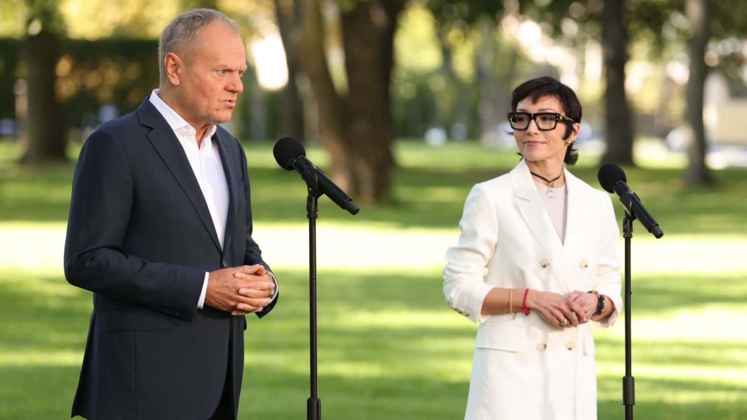 Donald Tusk, Barbara Mróz-Gorgoń.