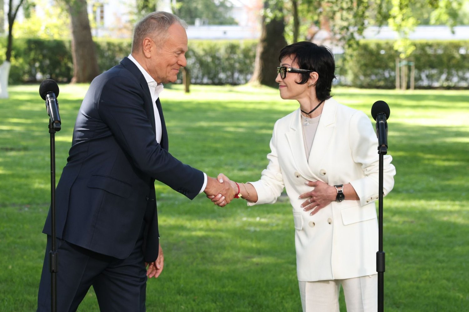 Donald Tusk i Barbara Mróz-Gorgoń.