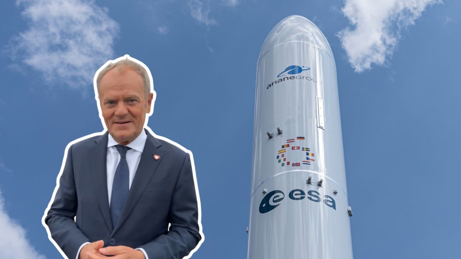 Kosmiczny przełom w Polsce. Centrum ESA w Warszawie, Tusk nie kryje radości Donald Tusk i rakieta kosmiczna ESA. Astronomiczny sukces Polski. ESA zbuduje u nas kluczowy ośrodek