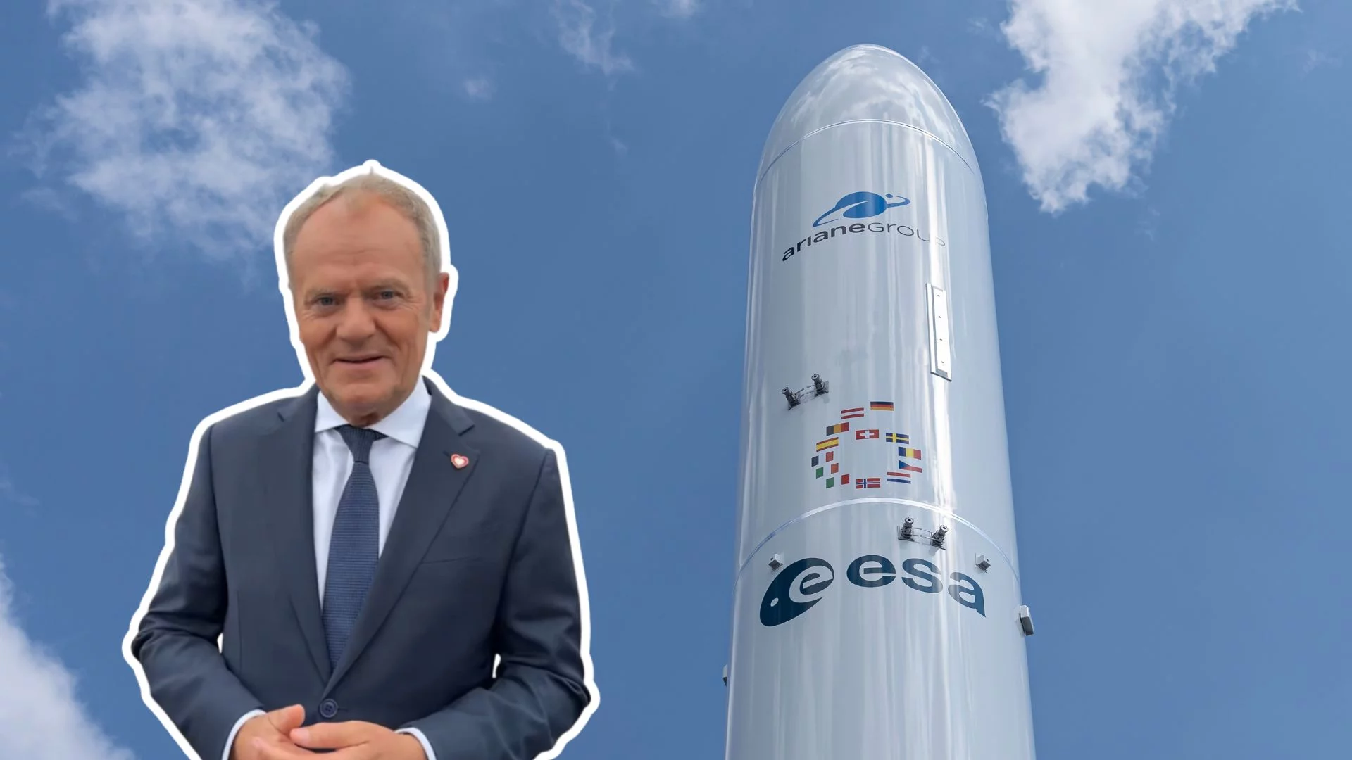 Kosmiczny przełom w Polsce. Centrum ESA w Warszawie, Tusk nie kryje radości Donald Tusk i rakieta kosmiczna ESA. Astronomiczny sukces Polski. ESA zbuduje u nas kluczowy ośrodek