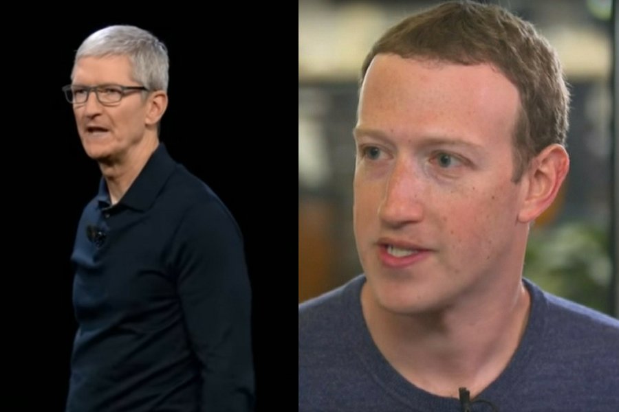 Tim Cook (Apple) i Mark Zuckerberg (Facebook).