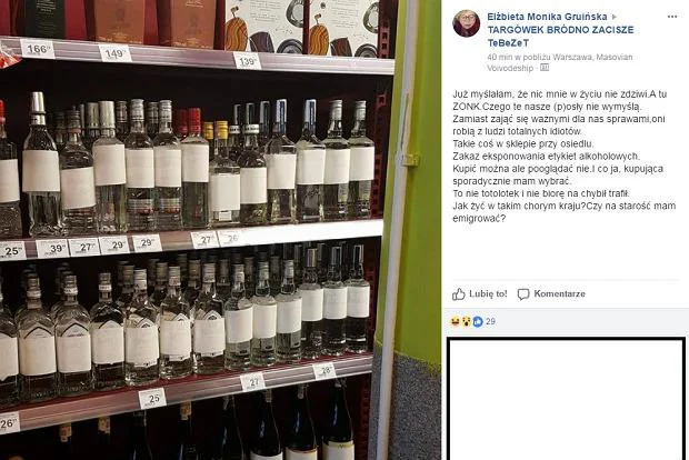 Właściciel sklepu najprawdopodobniej zbyt gorliwie potraktował nowe przepsisy