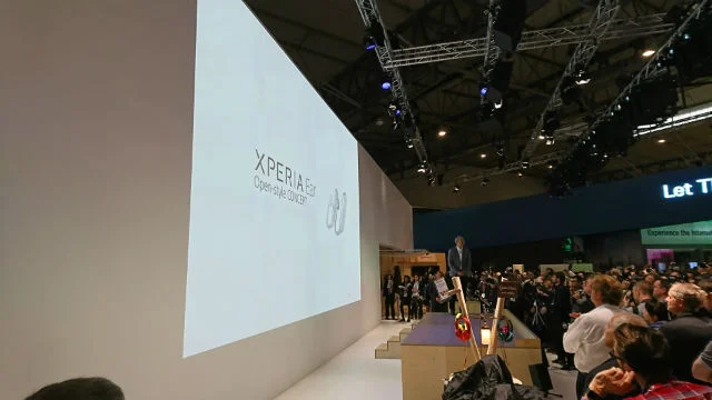 Tłumy na koferencji Sony Mobile w Barcelonie.