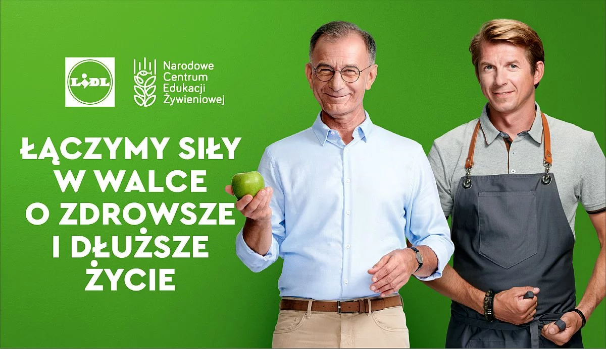 Takie plakaty z prof. Jaroszem i Karolem Okrasą będą promowały nową inicjatywę Lidla