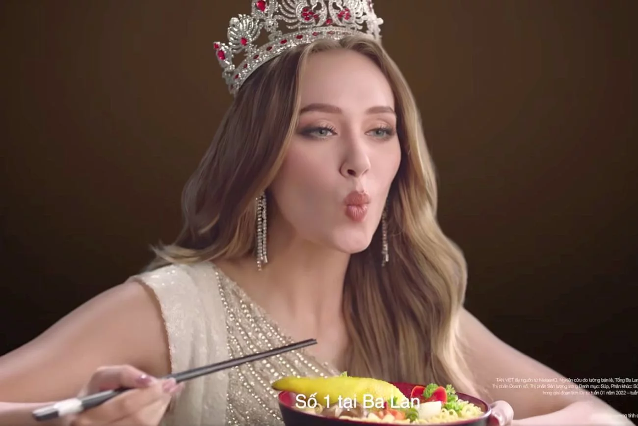 Miss Polski reklamuje w Wietnamie zupki błyskawiczne? To nic dziwnego!