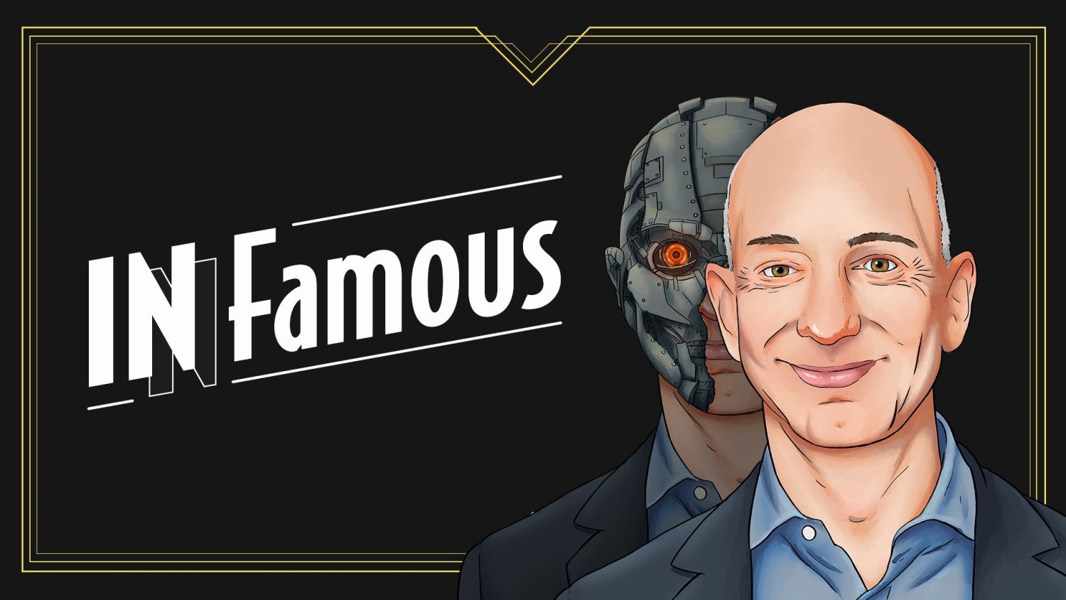 Jeff Bezos — rysunek jako terminatora