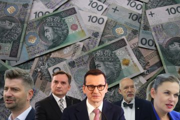 Krzysztof Śmiszek, Zbigniew Ziobro, Mateusz Morawiecki, Janusz Korwin-Mikke, Barbara Nowacka.