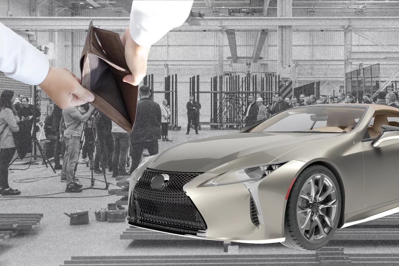 Luksusowy Lexus na sprzedaż i ludzie bez pracy. Co się dzieje w Eko-Oknach?