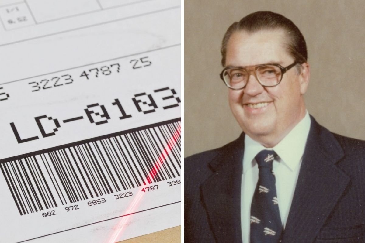 George Laurer stworzył czytnik laserowy kodów kreskowych oraz udoskonalił projekt kodu.