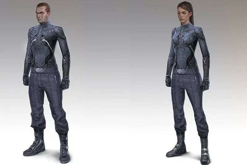 Szkice bohaterów gry "Halo 4" w wykonaniu Michała Lisowskiego