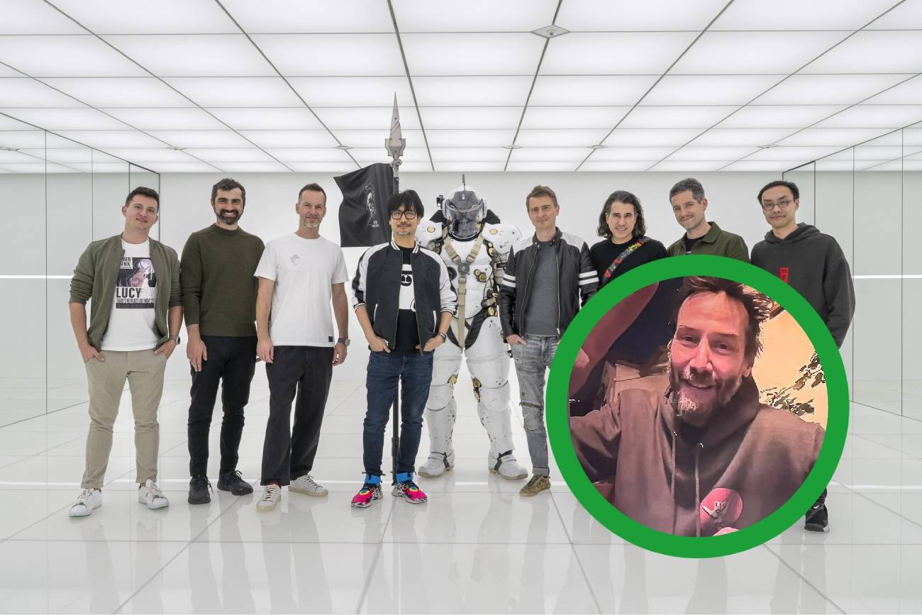 Hideo Kojima, delegacja CD Projekt Red i Keanu Reeves.
