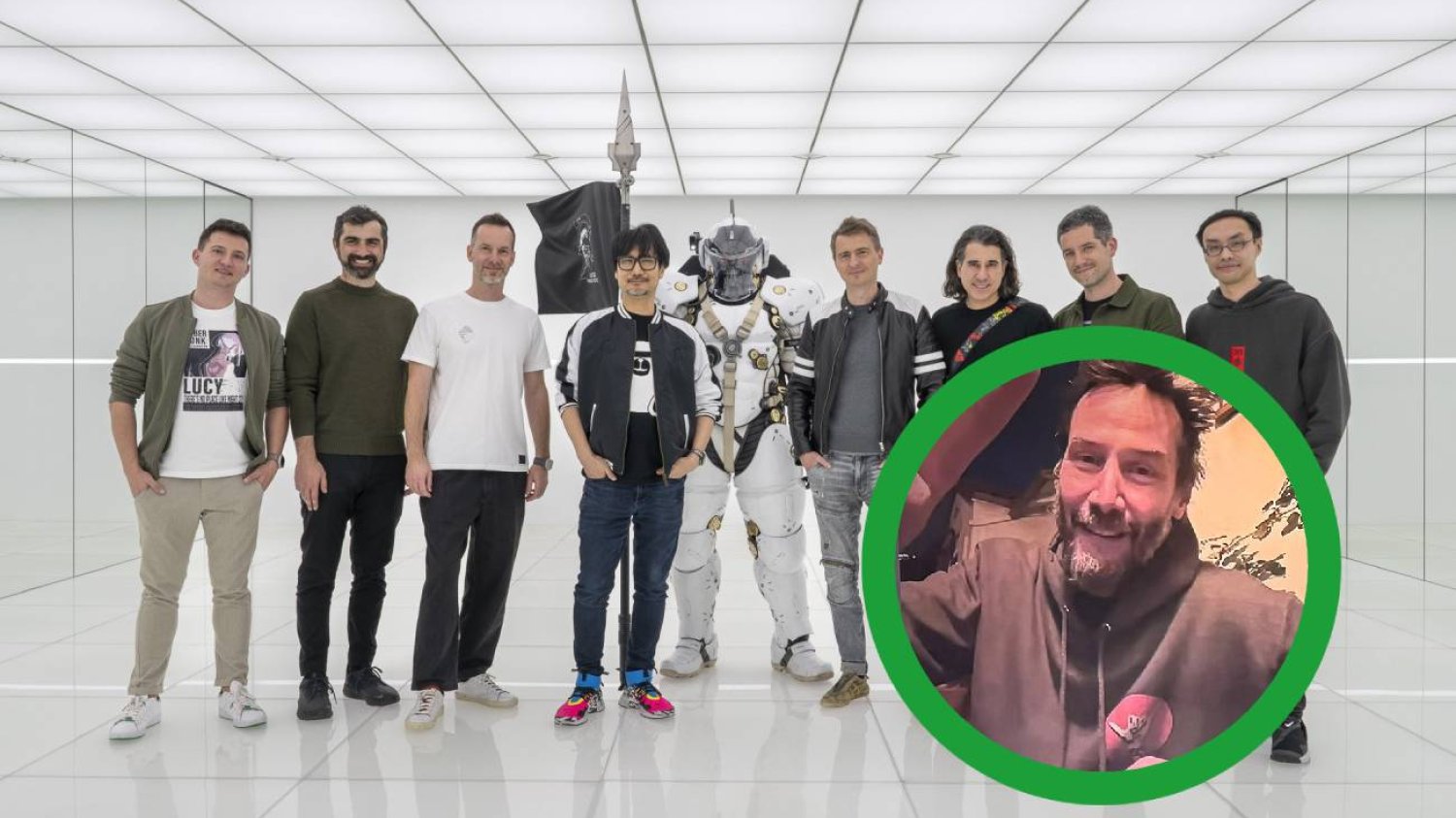 Hideo Kojima, delegacja CD Projekt Red i Keanu Reeves.