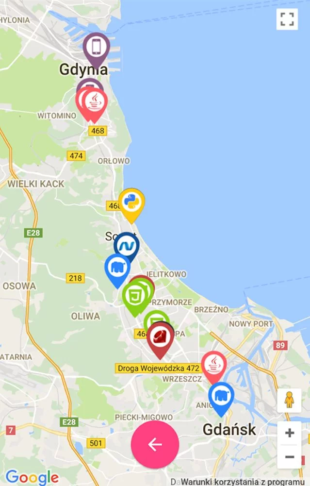 Wersja mobilna strony.