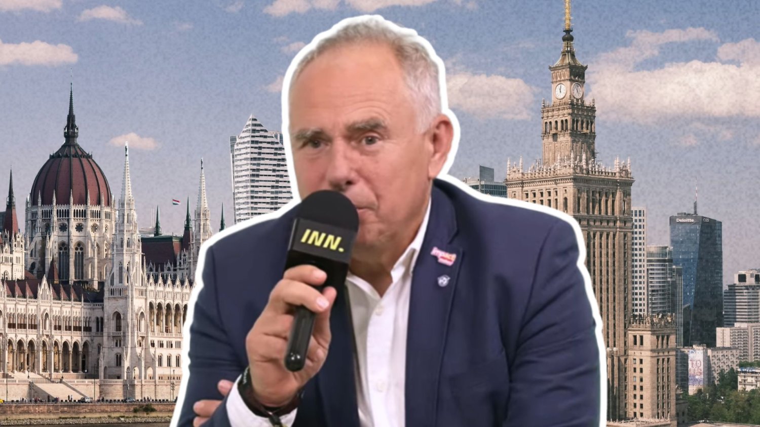 Relacje gospodarcze Polski i Węgier po upadku Orbána. Zoltán Varga dla INNPoland: Musimy się od Was uczyć. Zoltán Varga na tle parlamentu w Budapeszcie oraz Pałacu Kultury i Nauki w Warszawie.