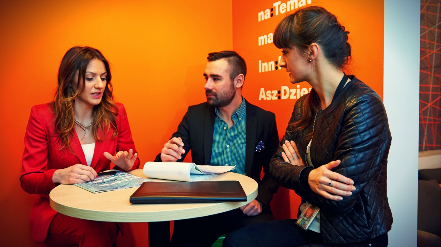 Uczestnicy debaty "Jak zarobić na wynalazkach w Polsce?" - Magdalena Jackowska-Rejman z TechBrainers, Michał Kaczmarski z INNPoland oraz Marta Kokoszka z Google.
