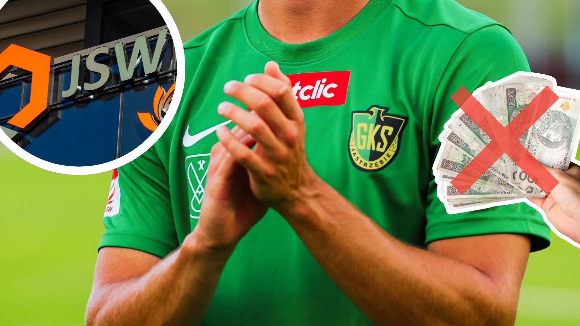 Piłkarz GKS Jastrzębie, przekreślone pieniądze i napis JSW. JSW i GKS Jastrzębie: czarny scenariusz dla klubu. Kibice są bezsilni
