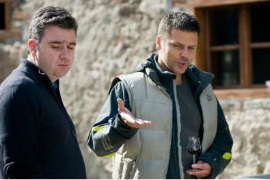 Właściciele winnicy, Mirosław Jaxs Kwiatkowski i Mikołaj Tyc przyjaźnią się od lat i równie długo interesują się winem
