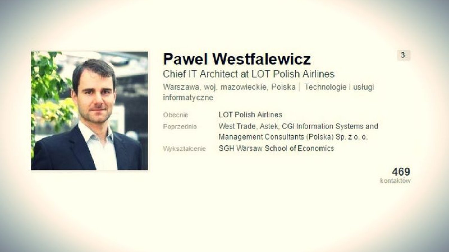 Chief IT Architect błysnął żartem.
