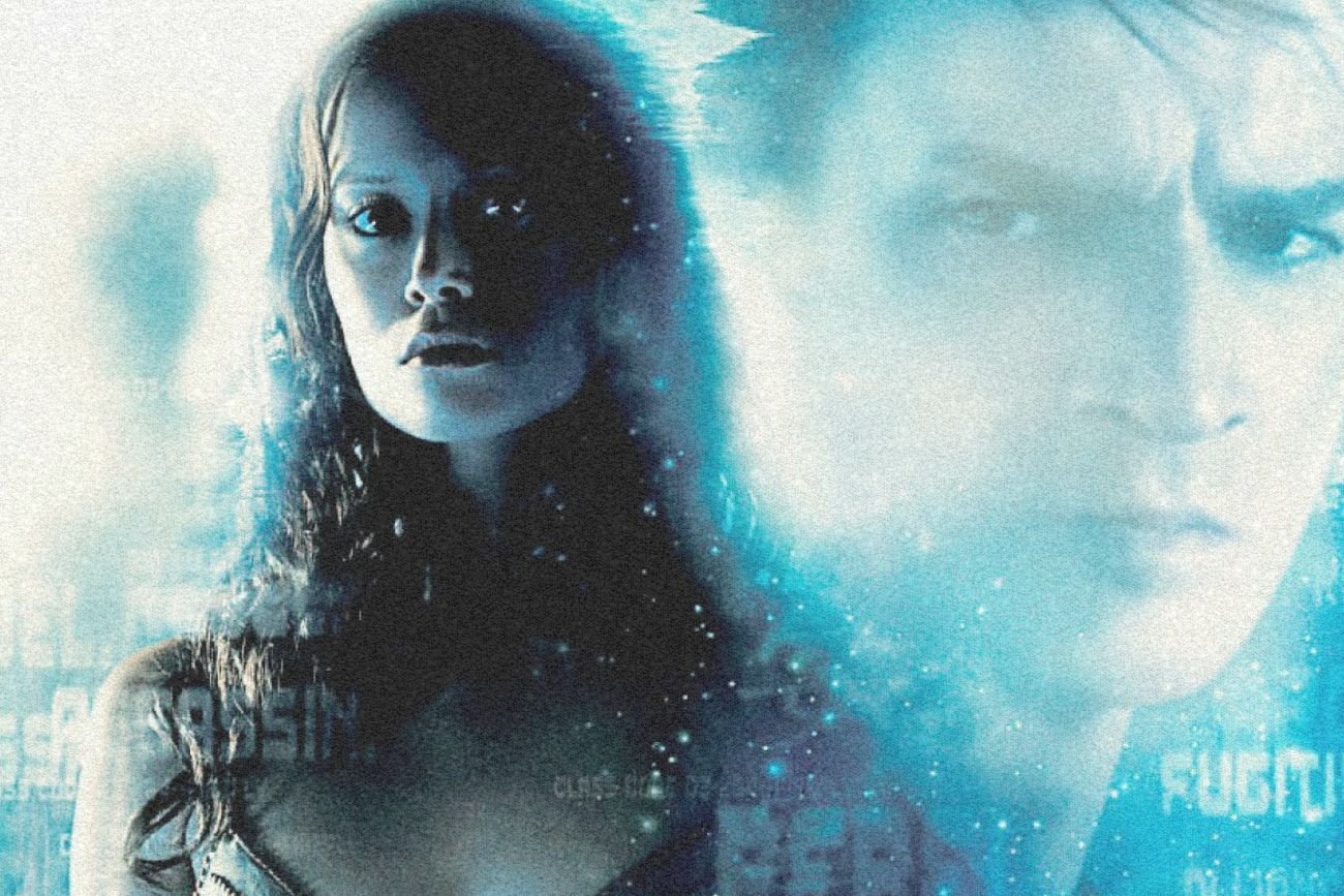 Summer Glau i Natan Fillion na plakacie "Serenity".