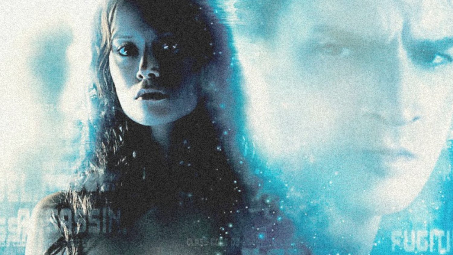 Summer Glau i Natan Fillion na plakacie "Serenity".