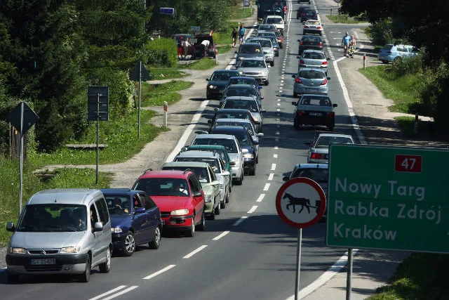 Korki na trasie do Zakopanego