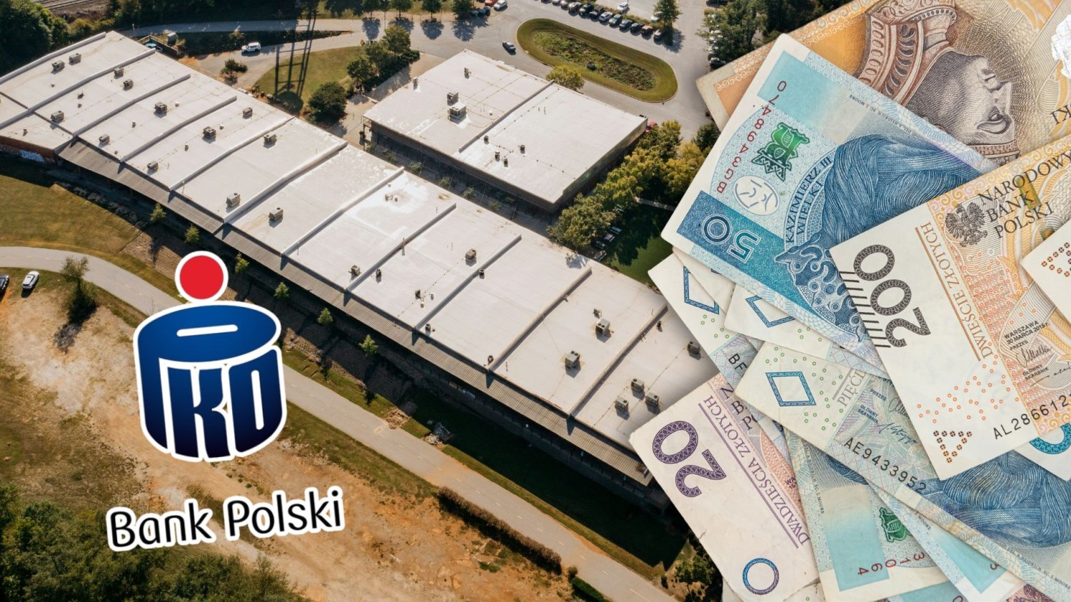 ELI zgarnia 136 mln euro finansowania. PKO BP napędza logistyczną ofensywę . Park logistyczny, pieniądze, logo PKO BP.