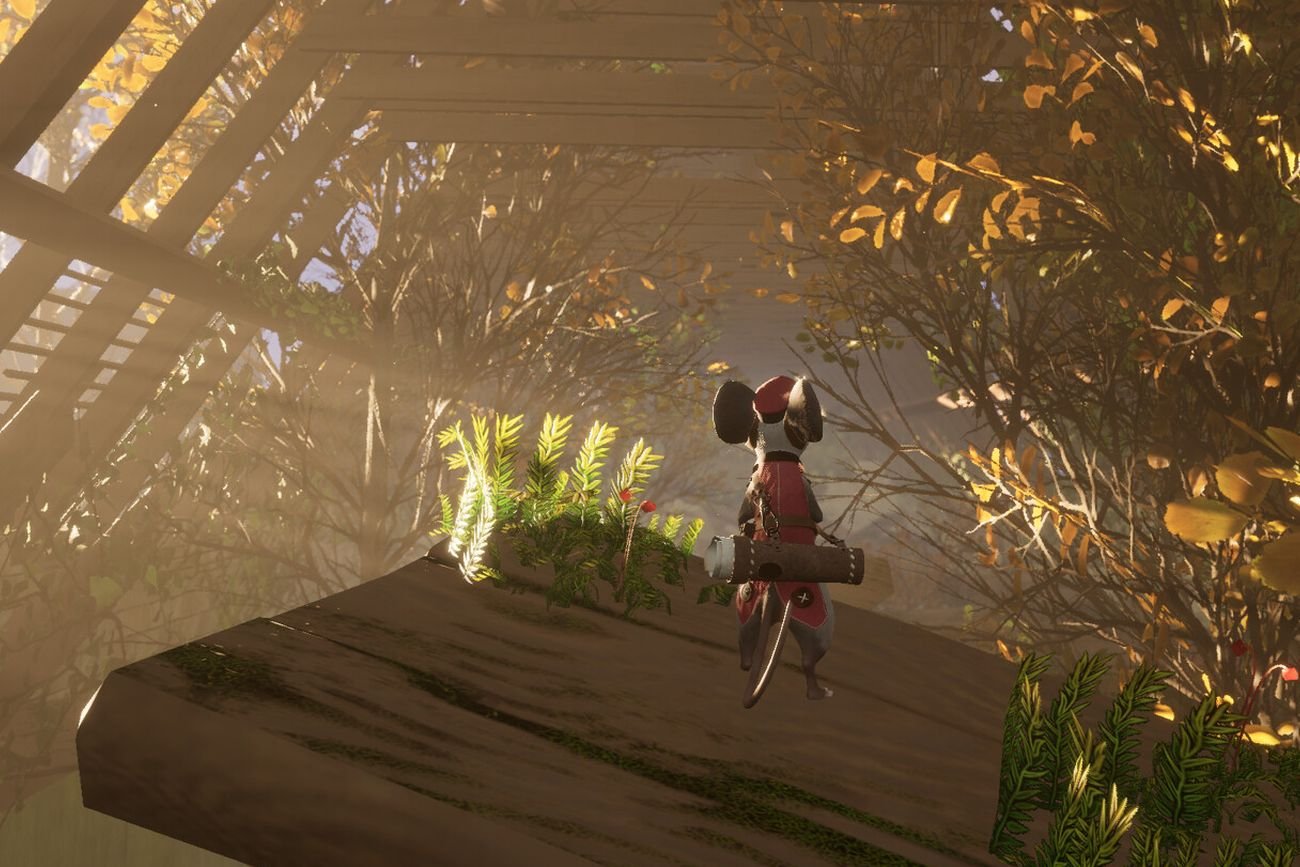 Polna myszka w roli listonosza.