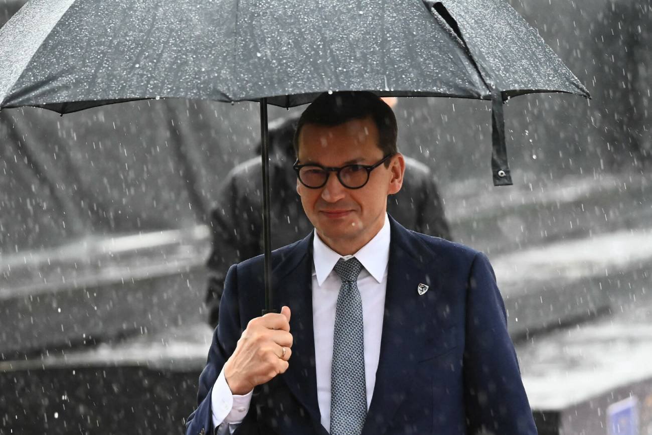 Premier Mateusz Morawiecki podczas posiedzenia Rady Europejskiej w Lublanie