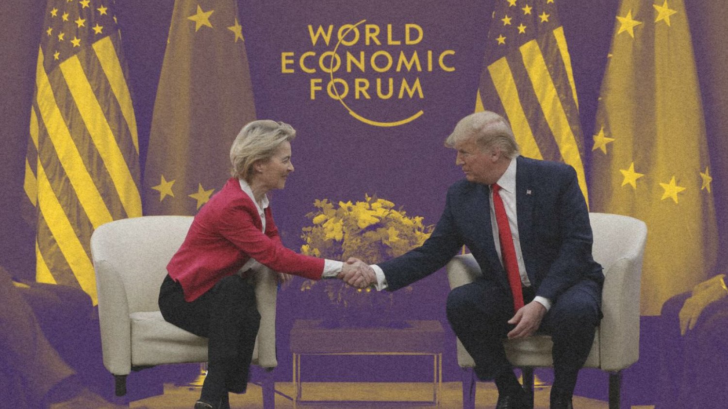 Ursula von der Leyen i Donald Trump.