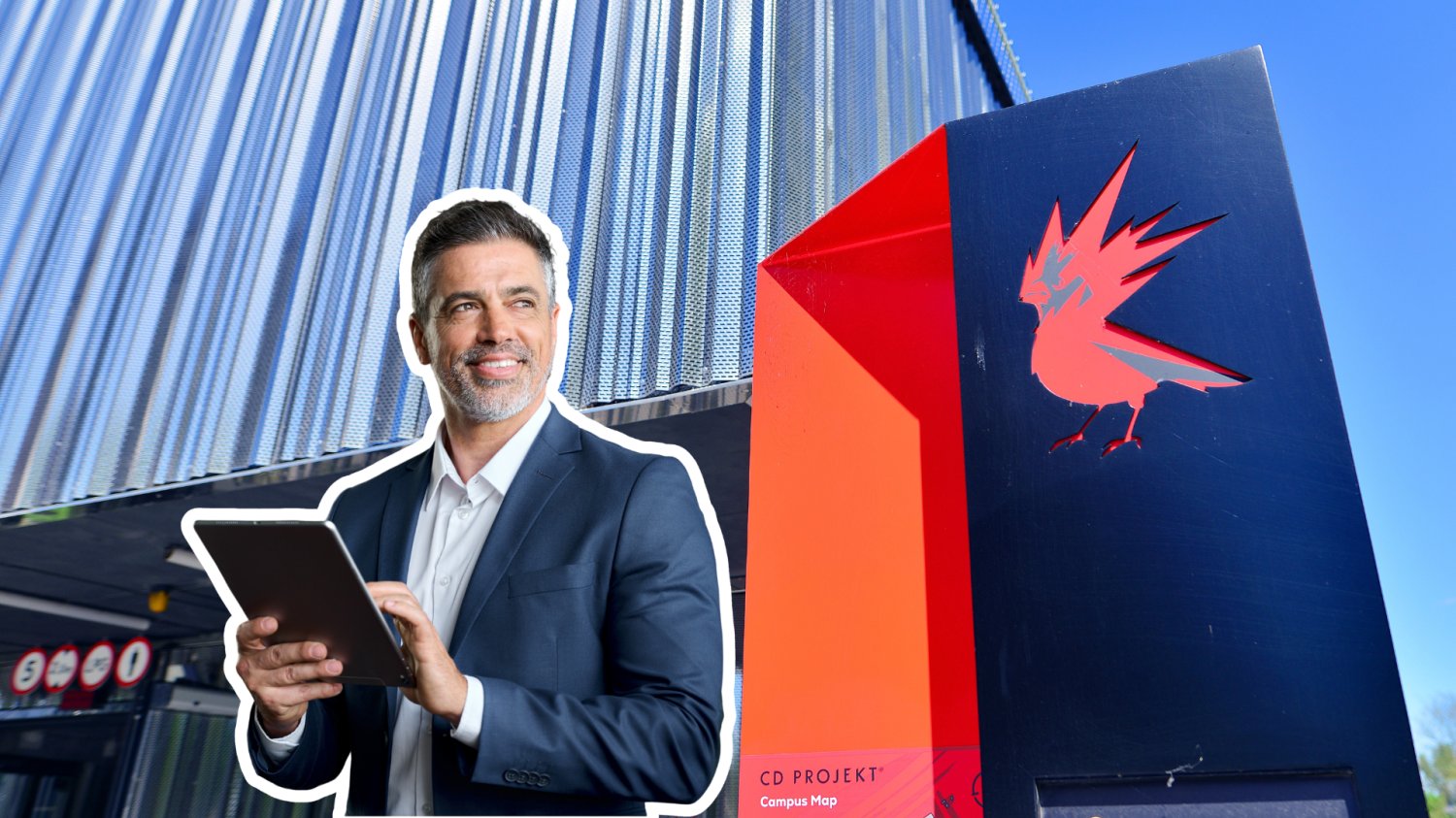 CD Projekt ponownie przebija się na północ. Inwestorzy czekają na maj Biurowiec CD Projekt i inwestor.