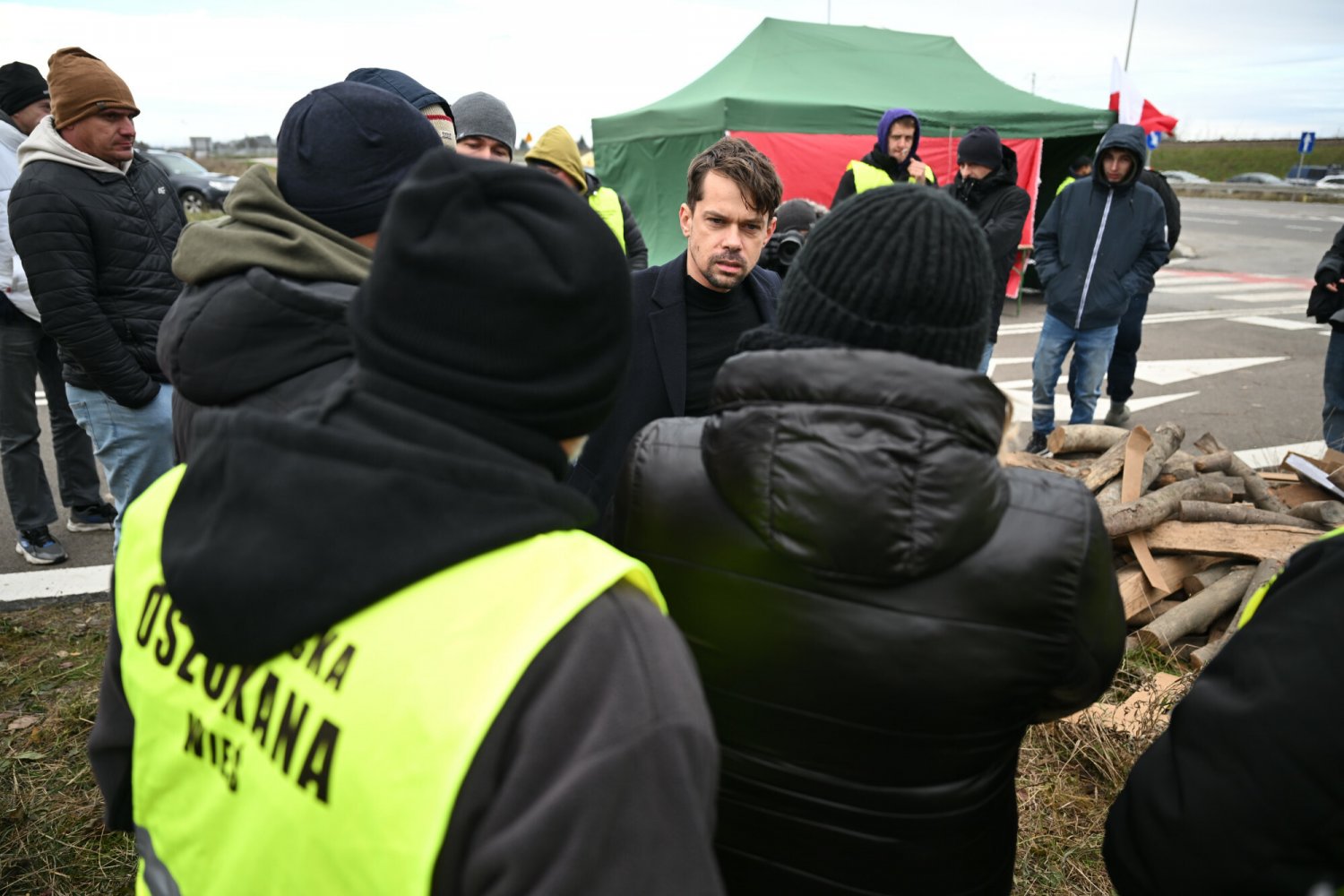 Protest rolników w Medyce