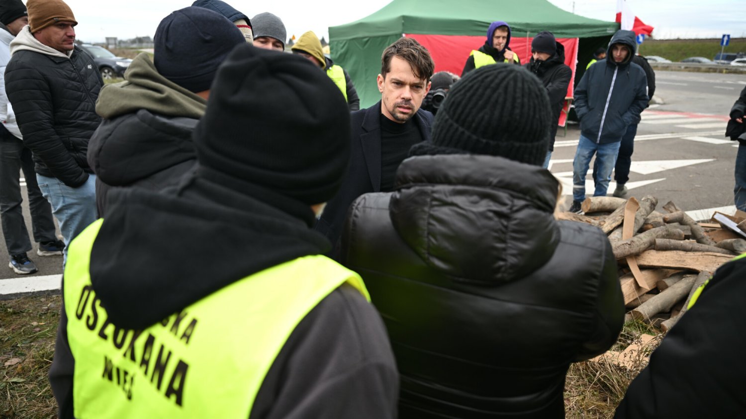 Protest rolników w Medyce