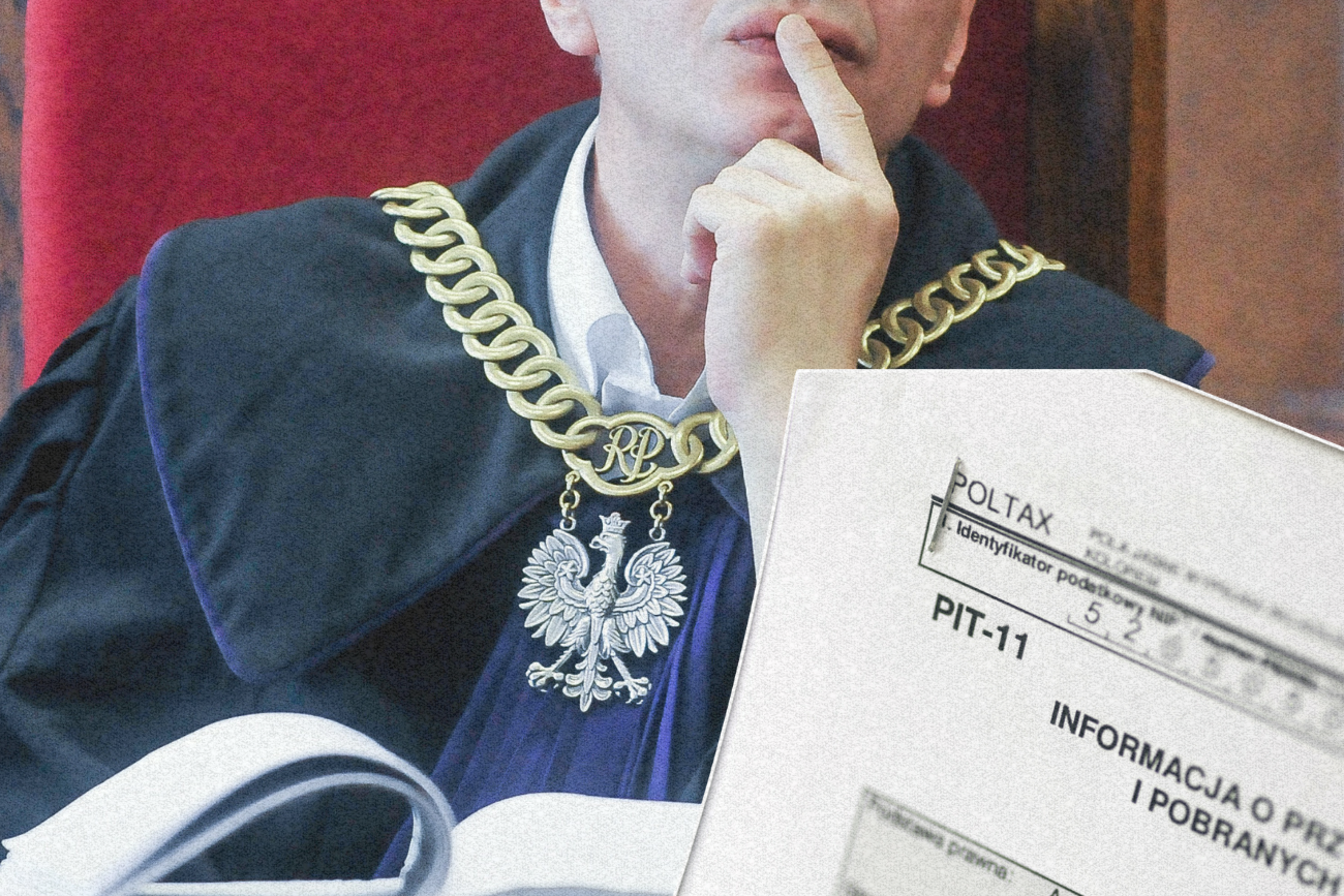 Sędzia i formularz PIT-11.