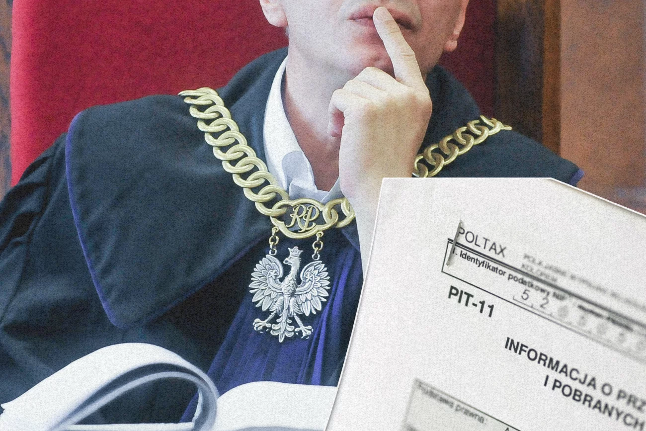 Sędzia i formularz PIT-11.